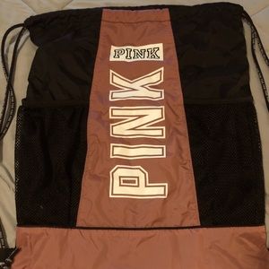 Vs pink drawstring backpack